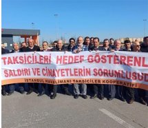 İstanbul Havalimanı taksicilerinden eylem
