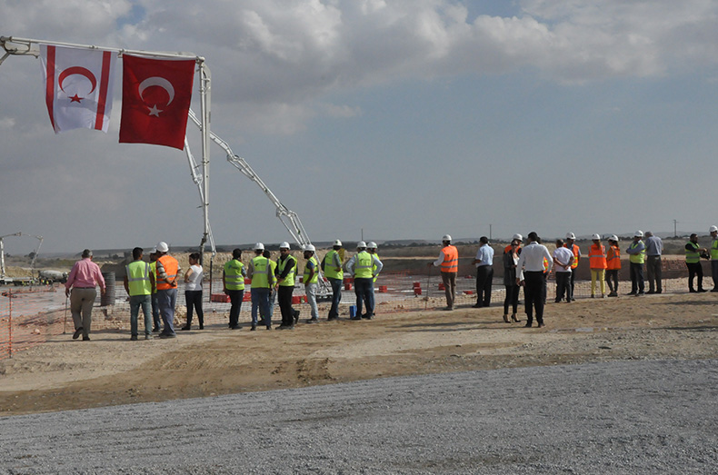 Ercan Havalimanı yeni terminal binasının temeli atıldı