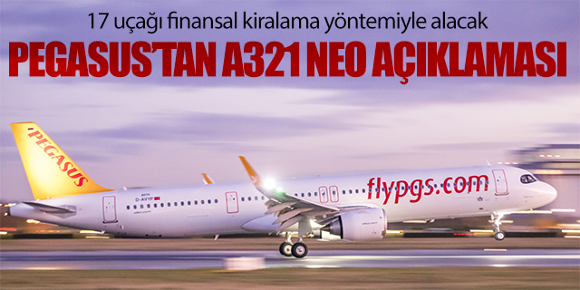 Pegasus 17 uçağı finansal kiralama yöntemiyle alacak