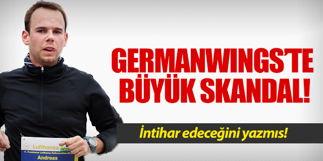 Germanwings'te skandal!