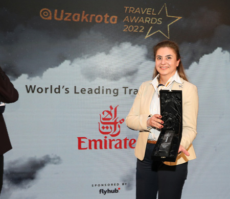 Emriates'te "Lider Seyahat Markası" Ödülü