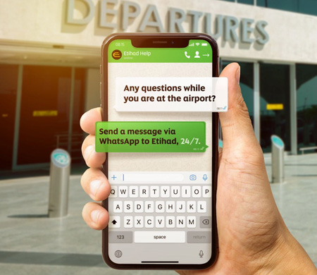 Etihad'dan premium yolculara özel WhatsApp servisi