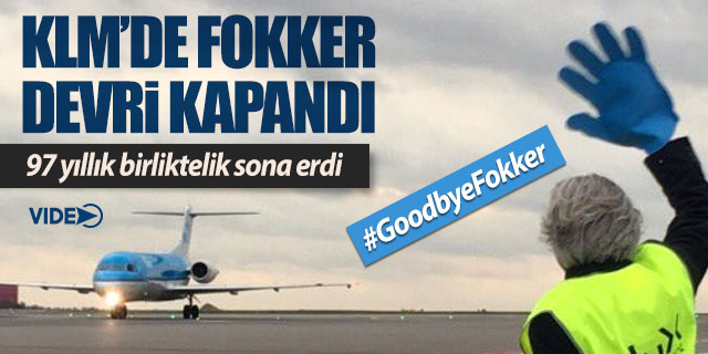 KLM Fokker 70'le son uçuşunu yaptı