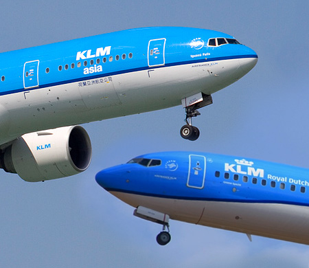 KLM uçakları az daha çarpışıyordu