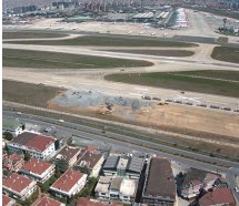 Atatürk Havalimanı'ndaki çalışmalar havadan görüntülendi