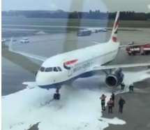 British Airways uçağına köpükle müdahale edildi