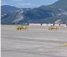 Dalaman Havalimanı'nda yangın uçağı yoğunluğu; Kılıçdaroğlu da inemedi