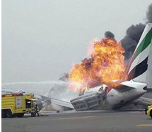 Emirates uçağı böyle patladı