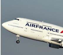 Air France B747 ile son uçuşunu yapıyor