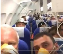 Onur Air uçağında oksijen maskeleri açıldı
