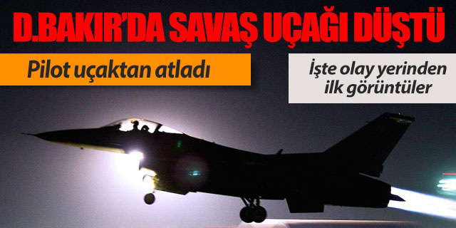 Diyarbakır'da askeri uçak düştü iddiası