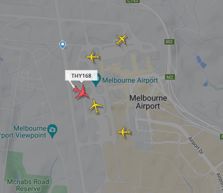 THY'nin Melbourne uçağı iniş yaptı