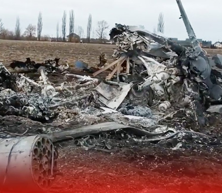 Rusya Ukrayna'ya air Mi-8 Helikopteri Düşürdü