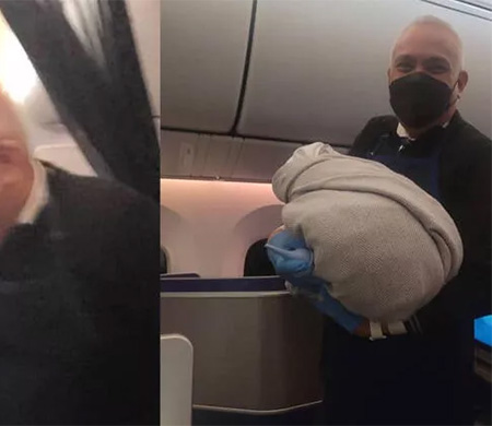 Hamile yolcu bebeğini uçakta dünyaya getirdi